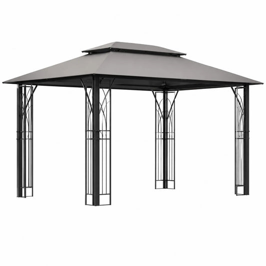 Metall Gartenpavillon 300x400 cm Anthrazit